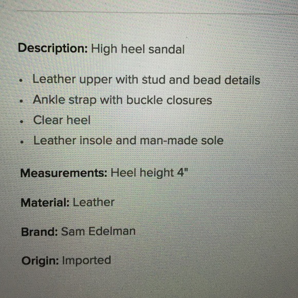 Sam Edelman Heels - Picture 4 of 7